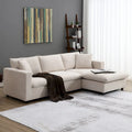 Canapé d'angle en tissu polyester