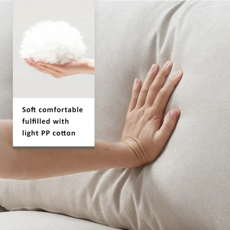 Canapé d'angle en tissu polyester