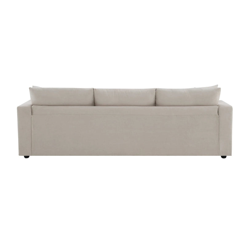 Canapé d'angle en tissu polyester