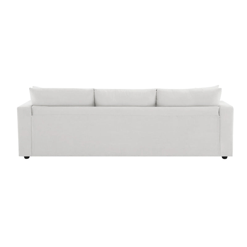 Canapé d'angle en tissu polyester