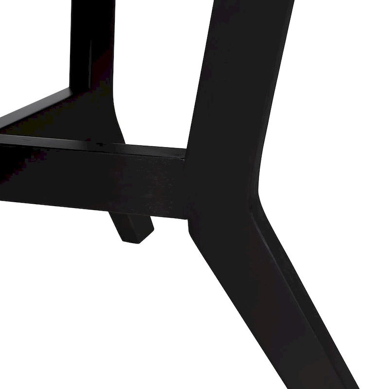 Table basse ronde en bois massif de style rustique