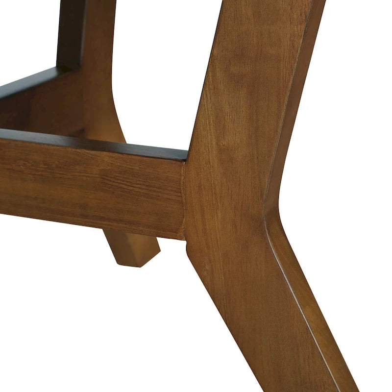 Table basse ronde en bois massif de style rustique