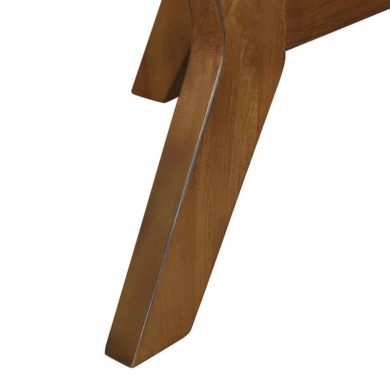 Table basse ronde en bois massif de style rustique