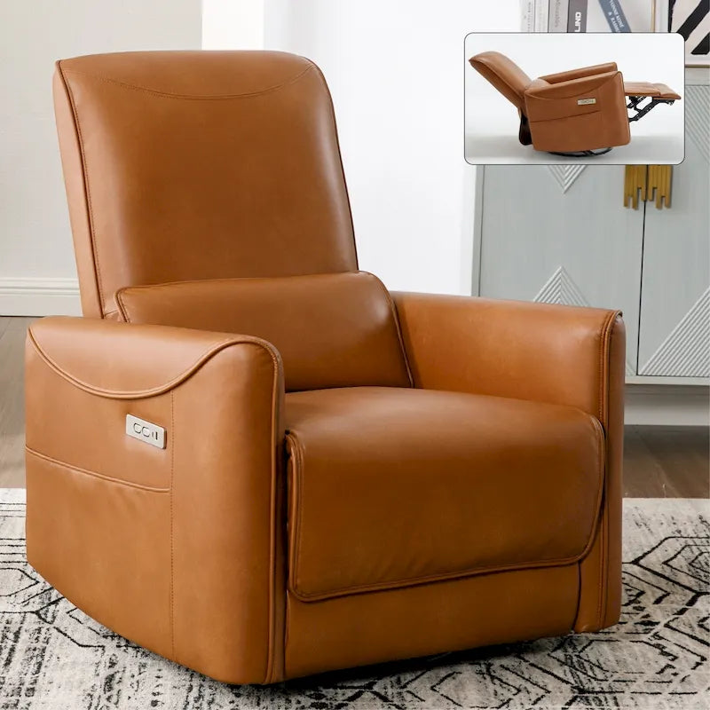Fauteuil inclinable électrique berçant et pivotant