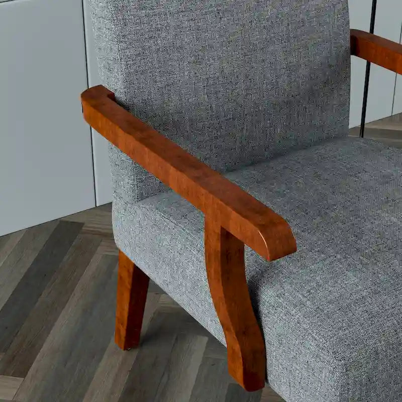 Fauteuils gris 18.7 avec table ronde