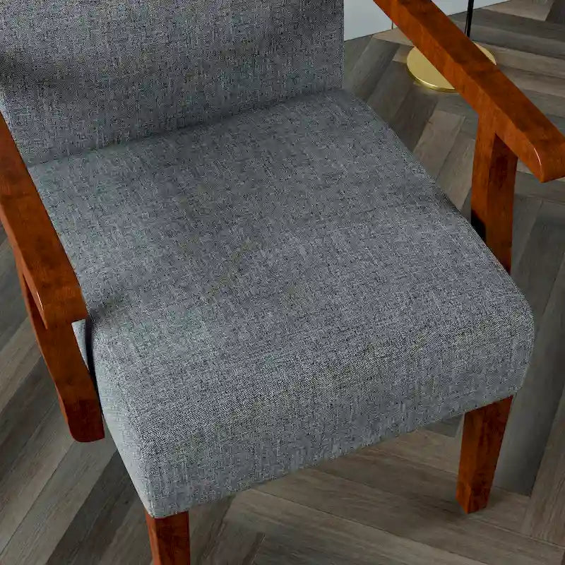 Fauteuils gris 18.7 avec table ronde