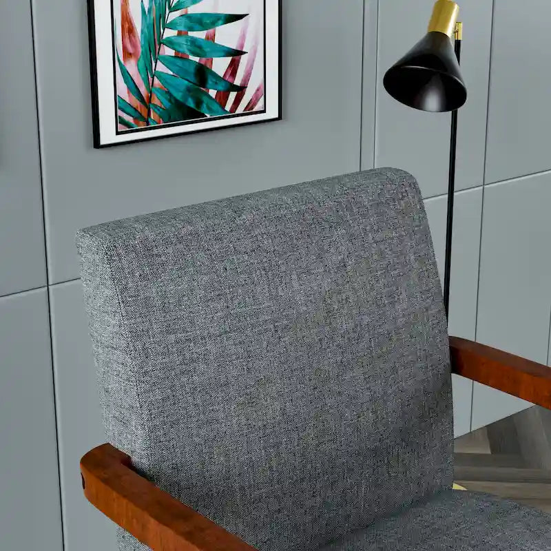 Fauteuils gris 18.7 avec table ronde