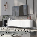 Meuble TV moderne extensible blanc