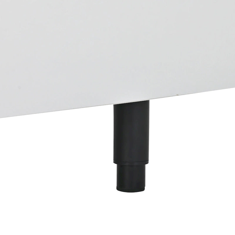 Meuble TV moderne extensible blanc