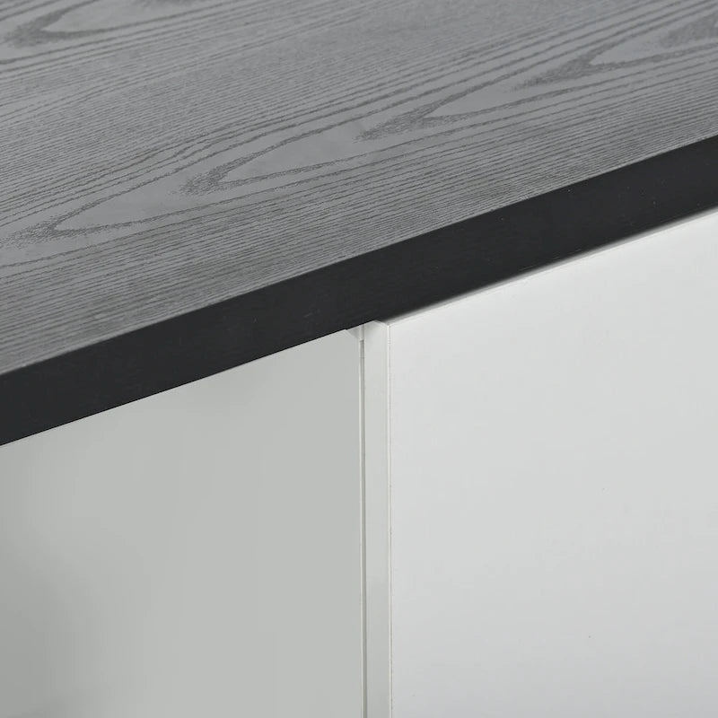 Meuble TV moderne extensible blanc