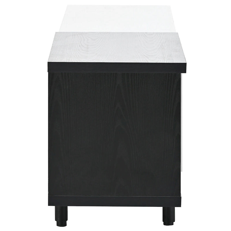 Meuble TV moderne extensible blanc