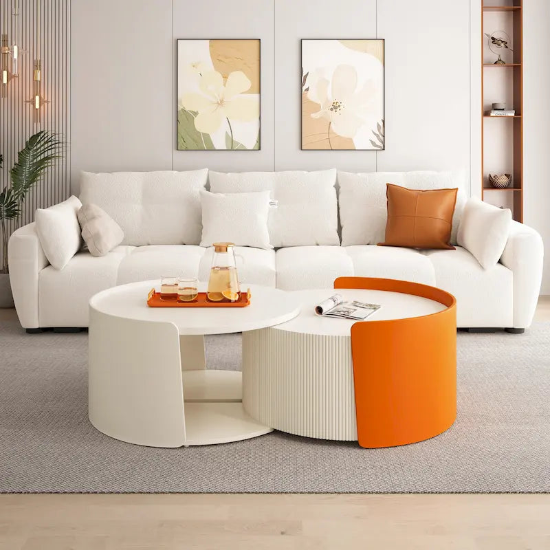 Tables gigognes rondes et table d'appoint