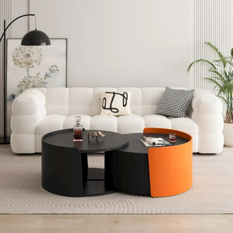 Tables gigognes rondes et table d'appoint