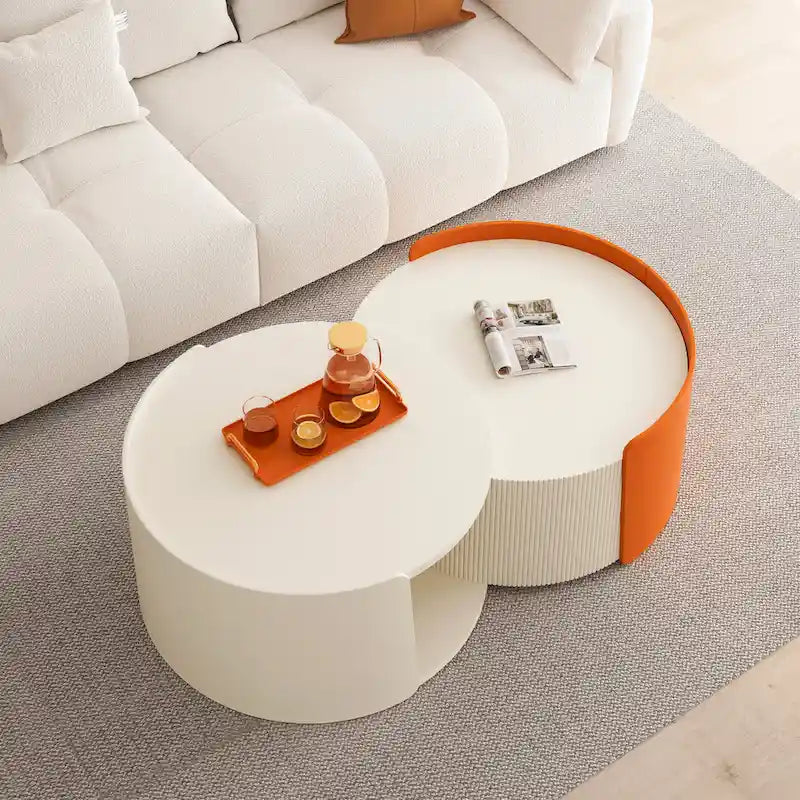 Tables gigognes rondes et table d'appoint
