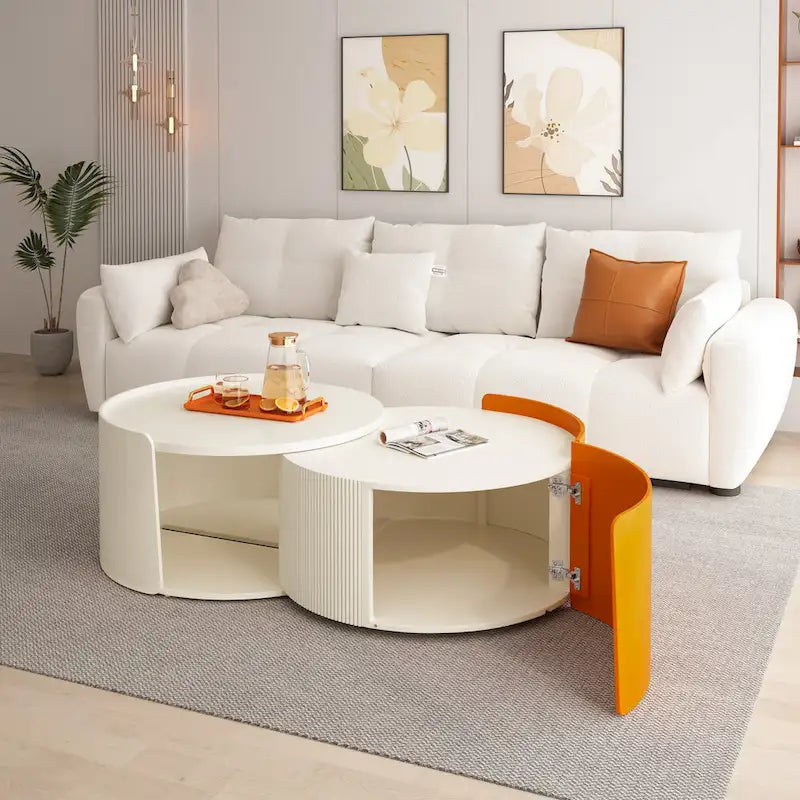 Tables gigognes rondes et table d'appoint