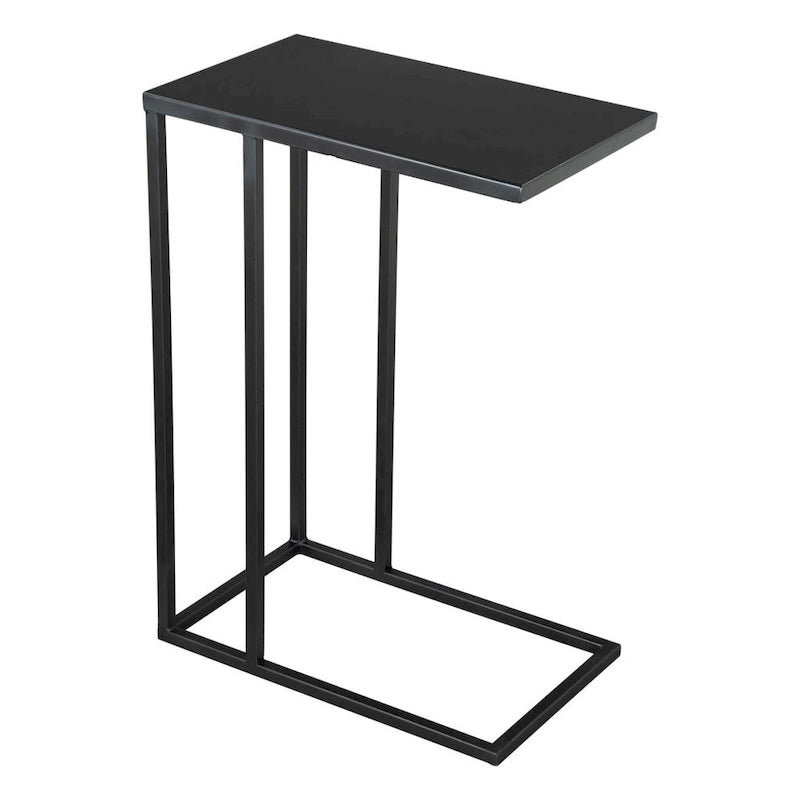 Table d'appoint abstraite en fer noir