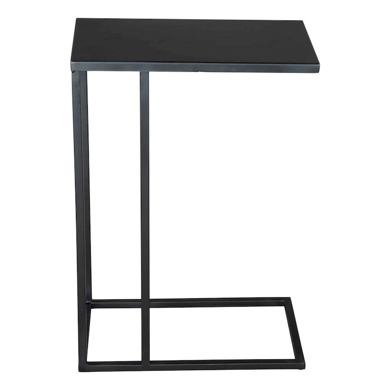 Table d'appoint abstraite en fer noir