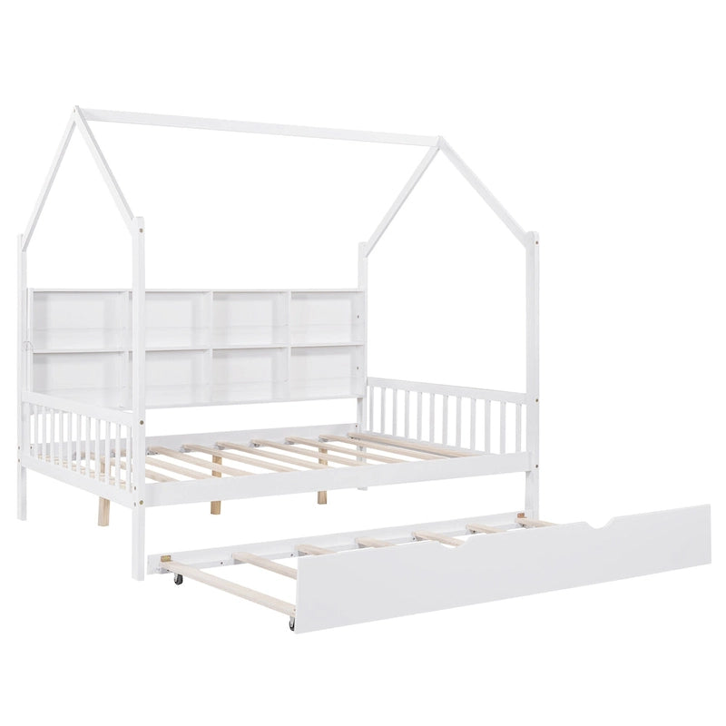 Cadre de lit en bois massif pour enfants
