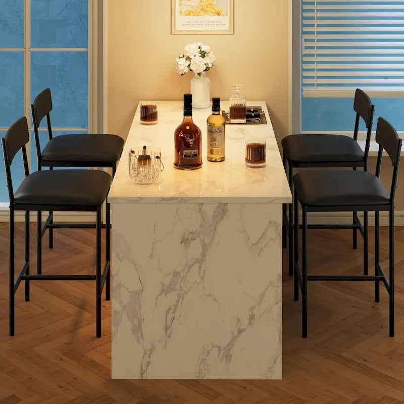 Tabouret de bar — Tabouret de bar de cuisine avec repose-pieds