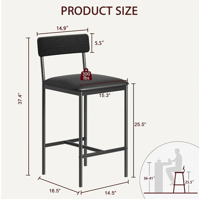 Tabouret de bar — Tabouret de bar de cuisine avec repose-pieds