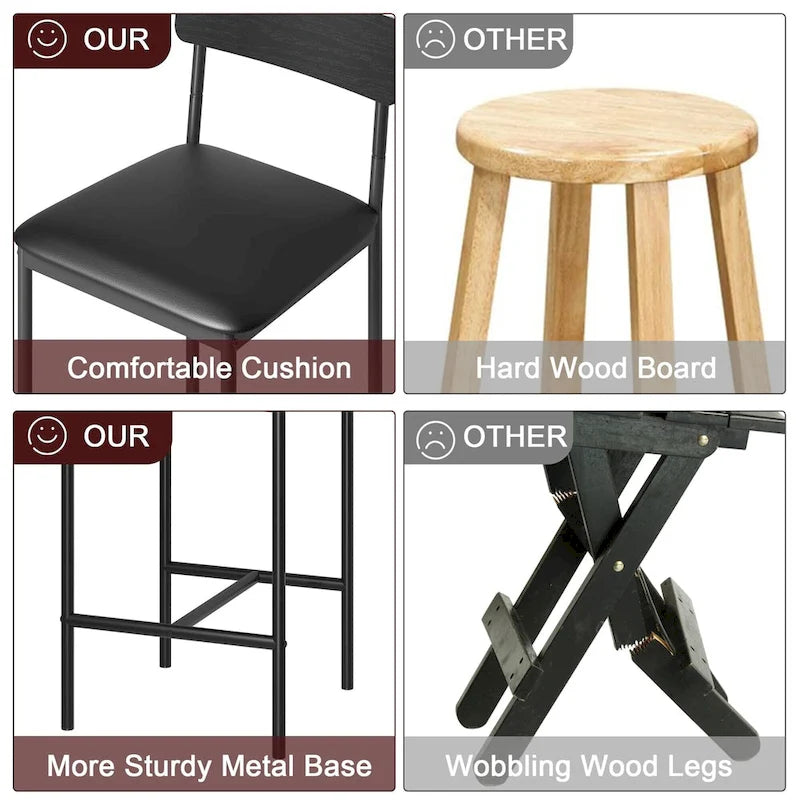 Tabouret de bar — Tabouret de bar de cuisine avec repose-pieds