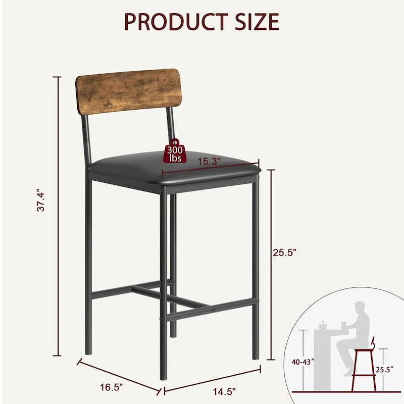 Tabouret de bar — Tabouret de bar de cuisine avec repose-pieds