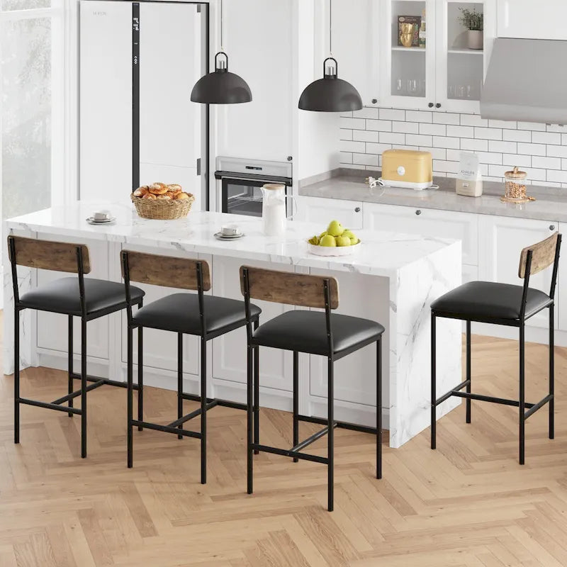 Tabouret de bar — Tabouret de bar de cuisine avec repose-pieds
