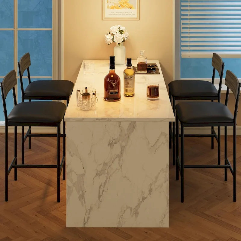 Tabouret de bar — Tabouret de bar de cuisine avec repose-pieds