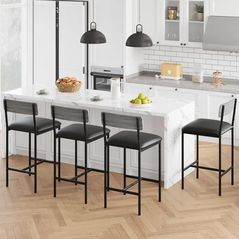 Tabouret de bar — Tabouret de bar de cuisine avec repose-pieds