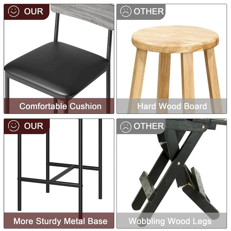 Tabouret de bar — Tabouret de bar de cuisine avec repose-pieds