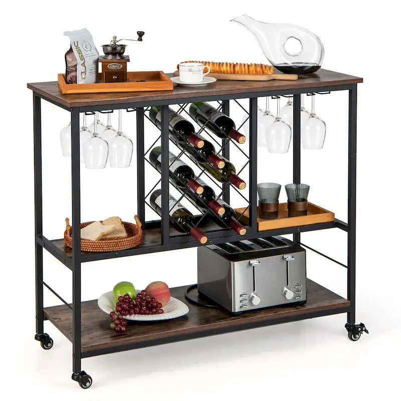 Chariot de bar style industriel
