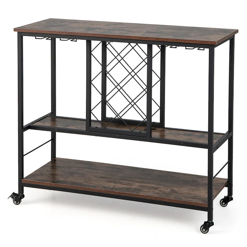 Chariot de bar style industriel