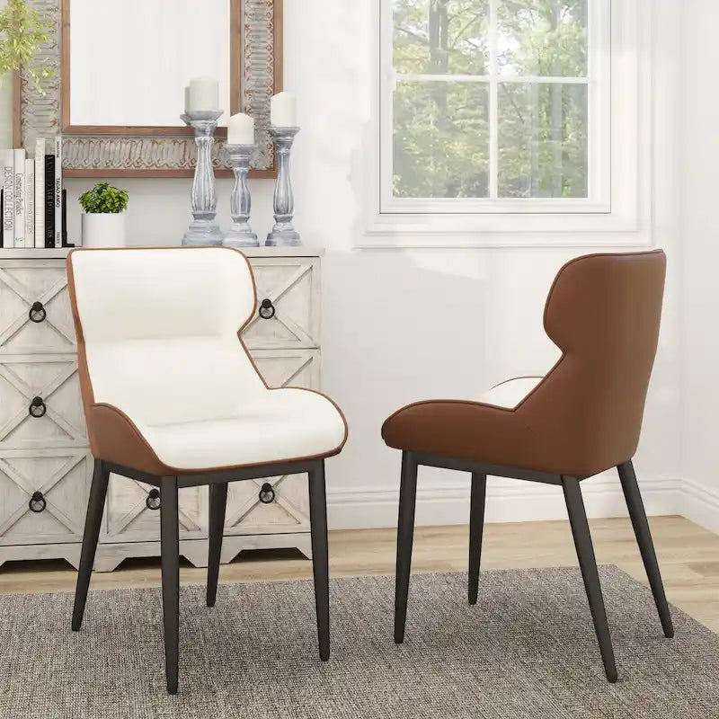Chaise de salle à manger en similicuir