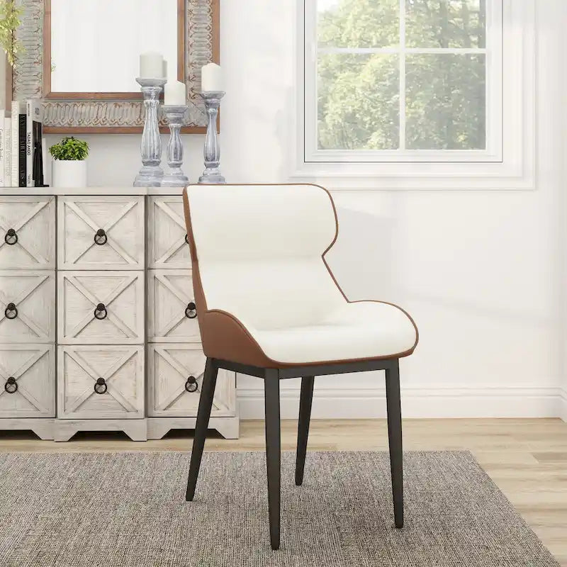 Chaise de salle à manger en similicuir