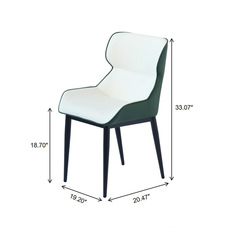 Chaise de salle à manger en similicuir