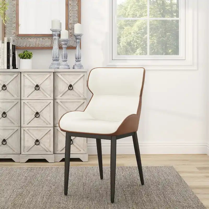 Chaise de salle à manger en similicuir