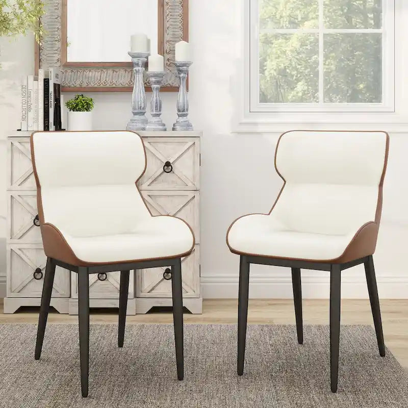 Chaise de salle à manger en similicuir