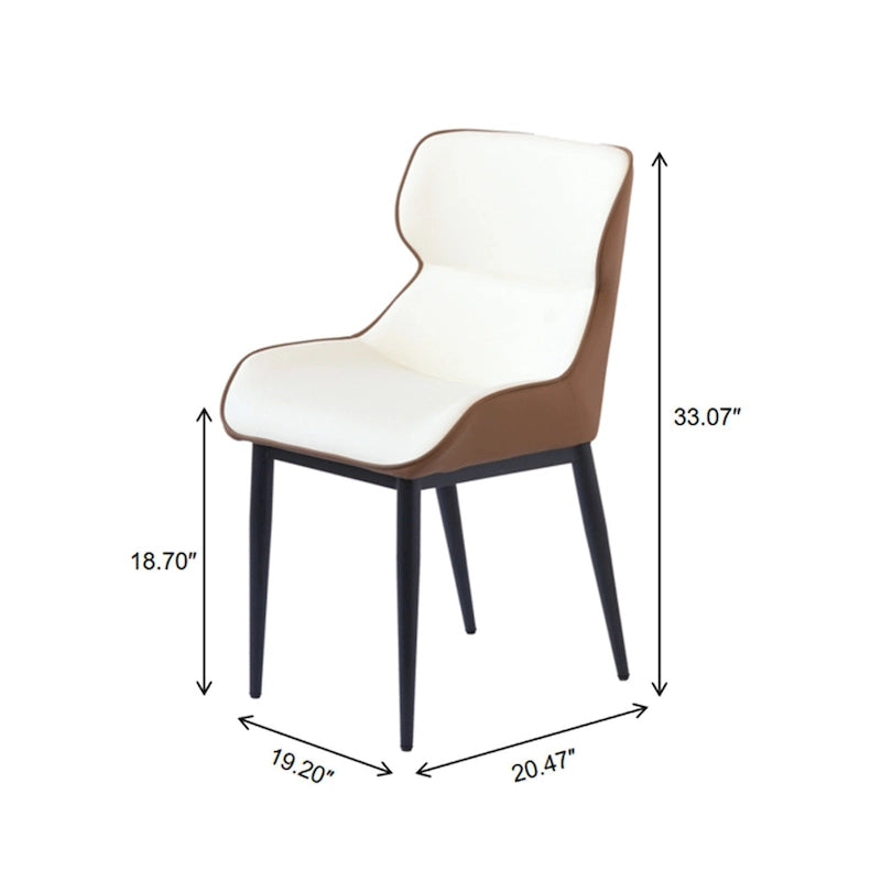 Chaise de salle à manger en similicuir