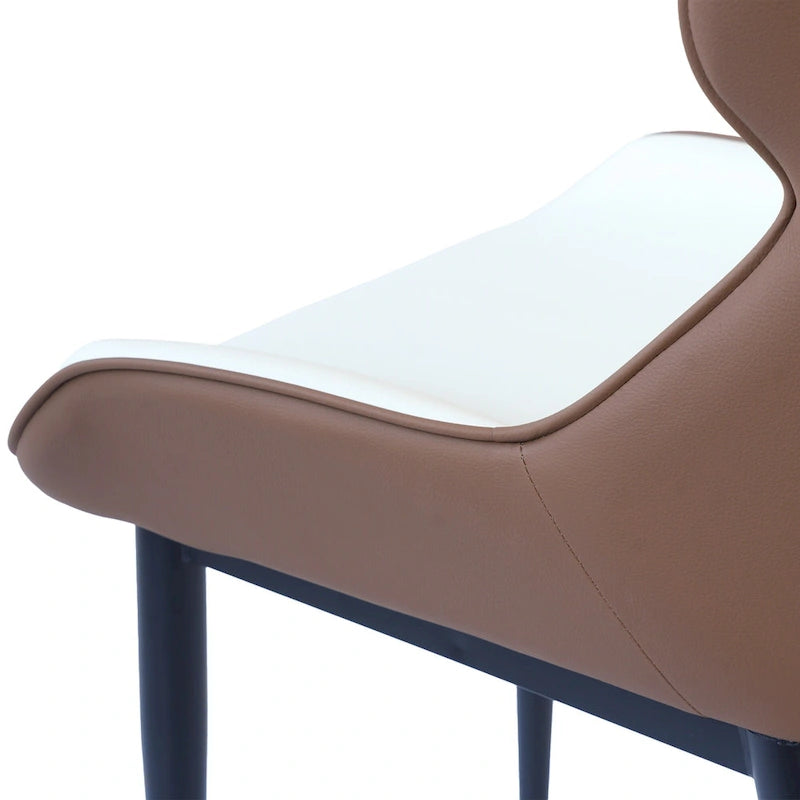 Chaise de salle à manger en similicuir
