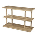 Console d'entrée rectangulaire en bois massif naturel