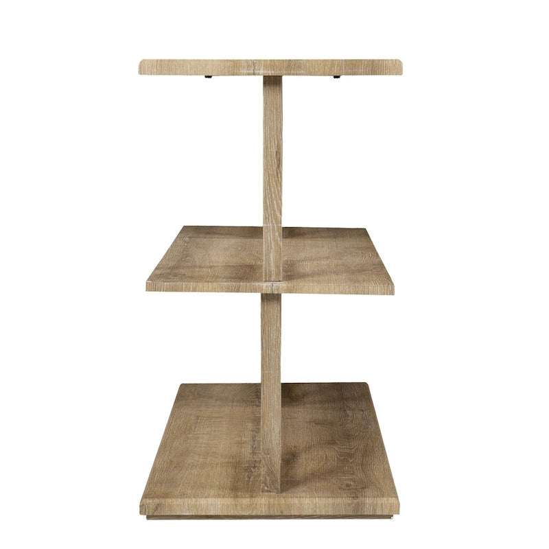 Console d'entrée rectangulaire en bois massif naturel