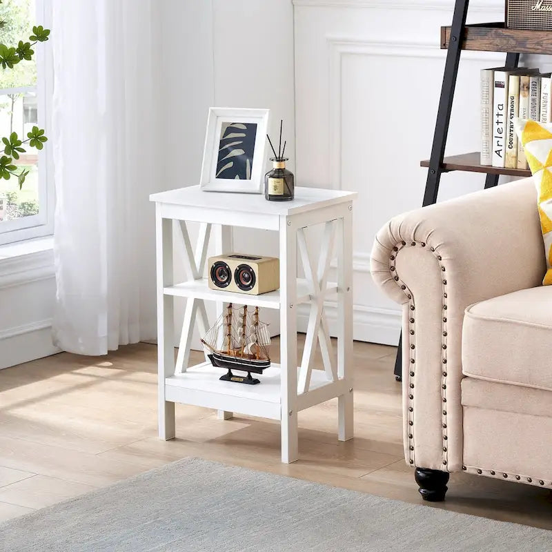 Table de chevet à trois niveaux de style moderne