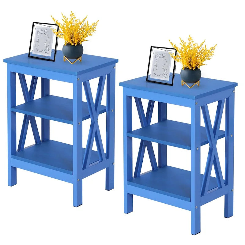 Table de chevet à trois niveaux de style moderne