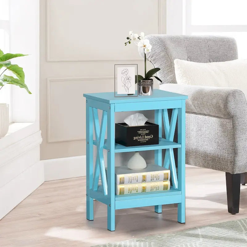Table de chevet à trois niveaux de style moderne