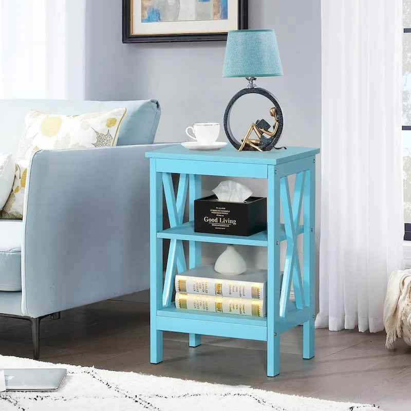 Table de chevet à trois niveaux de style moderne