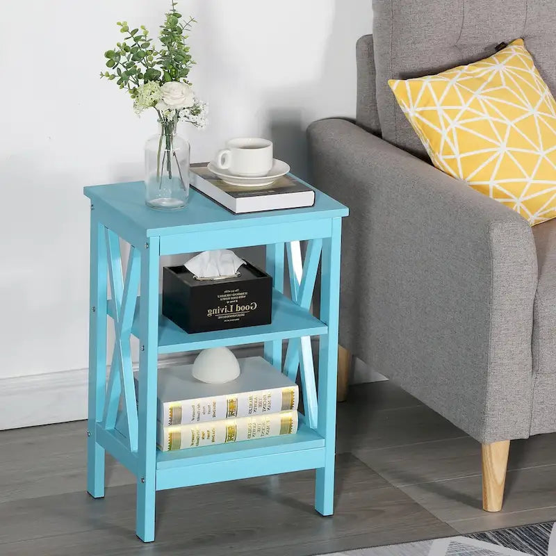 Table de chevet à trois niveaux de style moderne