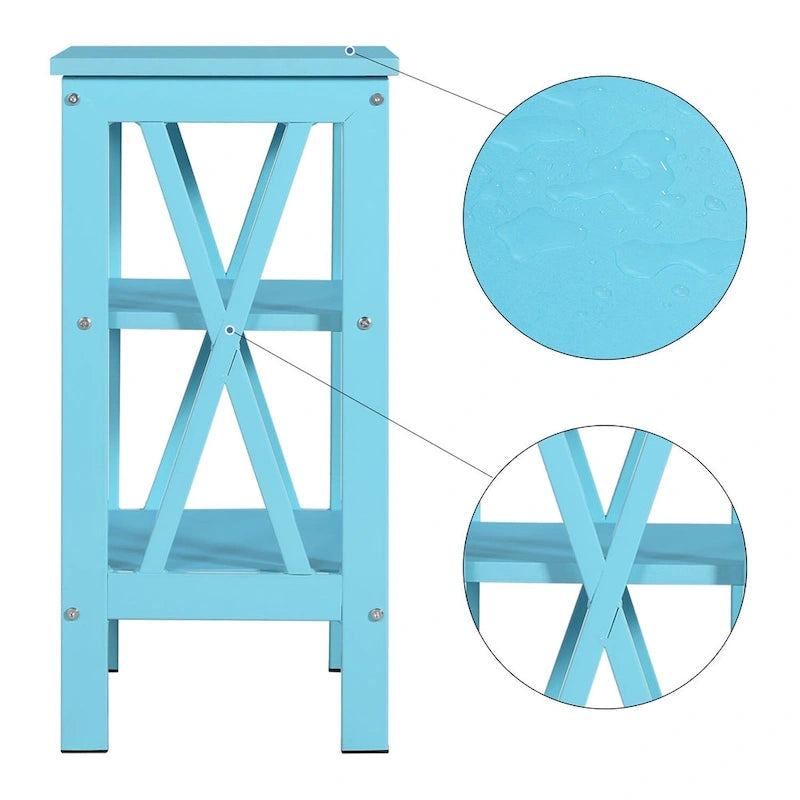 Table de chevet à trois niveaux de style moderne