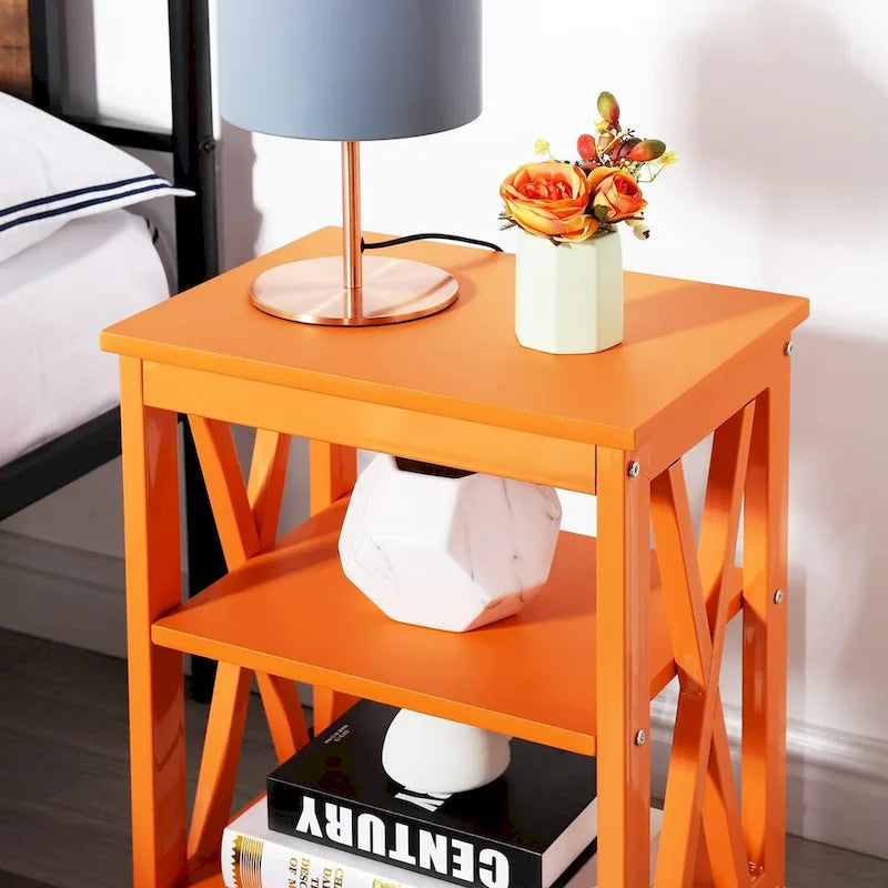 Table de chevet à trois niveaux de style moderne