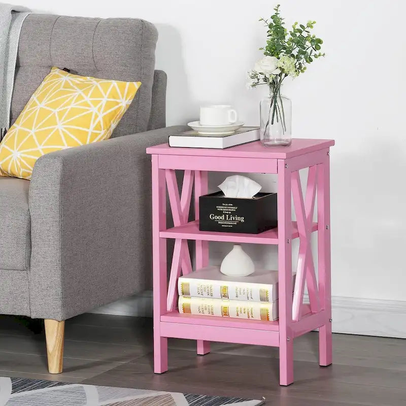 Table de chevet à trois niveaux de style moderne