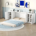 Lit escamotable Queen-Size blanc